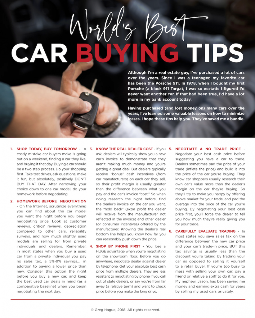 car buying tips