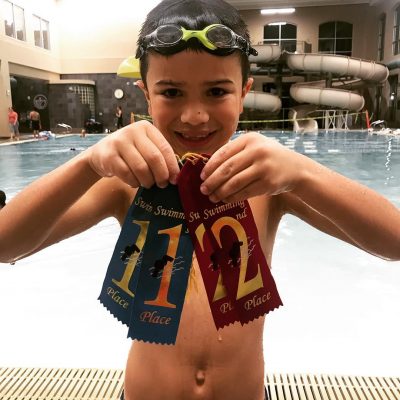 Davian swim medals