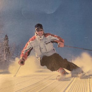Ralph skiing